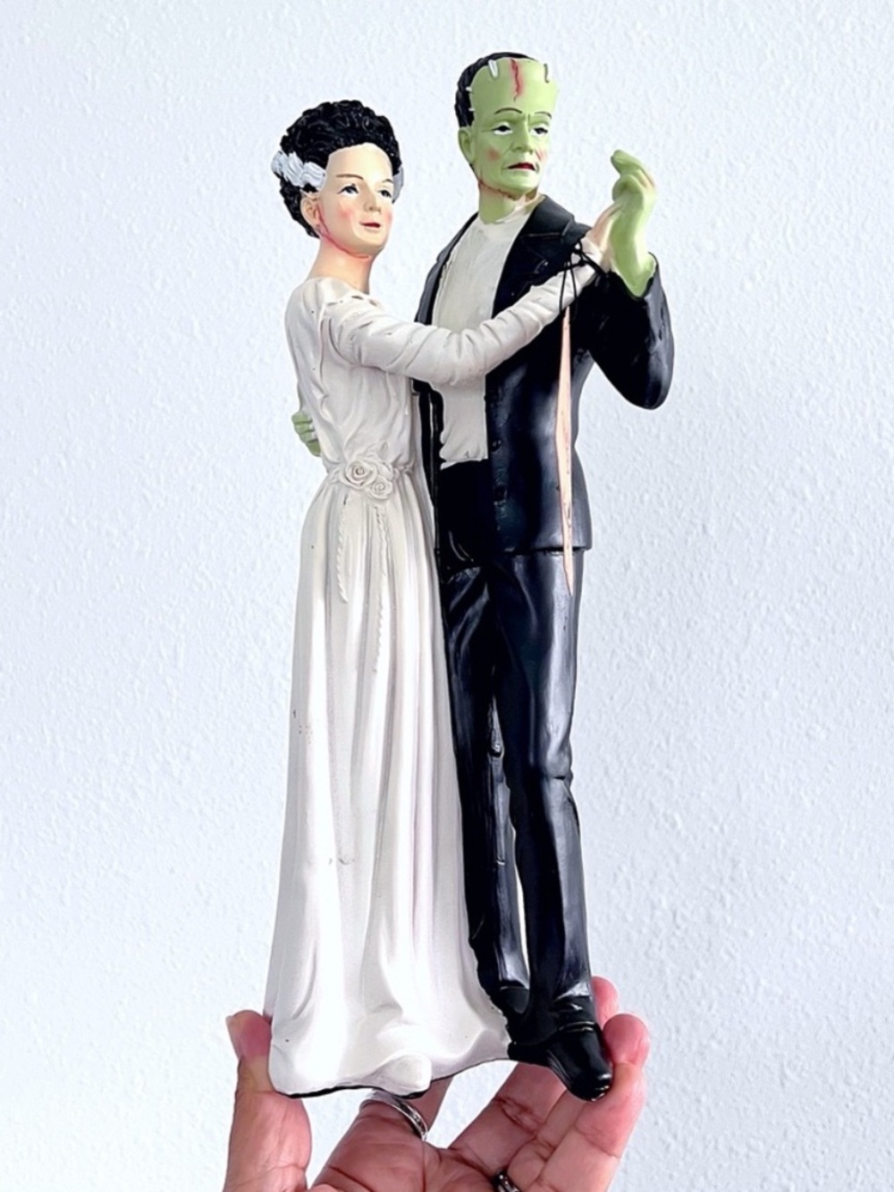 Hallow’s Eve Frankenstein & Bride of Frankenstein  Halloween Decorative Figurine
